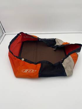 88050 Bob Revolution Single Stroller Orange And Cream Basket Bag Lower Storage