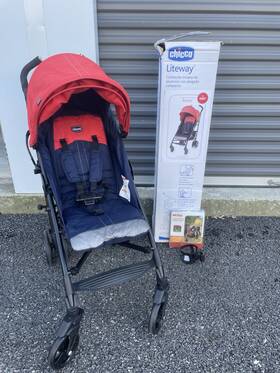 Chicco 049796613582 Liteway Stroller Compact Fold Lightweight Frame Umbrella Baby Roma