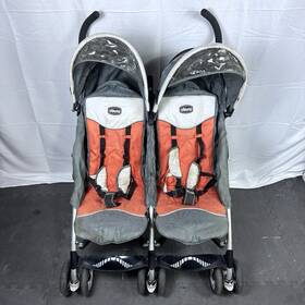 05071980200070 Chicco 4900049097 Double Side By Foldable Stroller Orange/gray 04042008