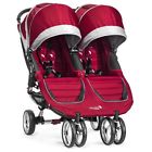 Dl11927 City Crimson Double Gray Baby Mini Stroller Jogger