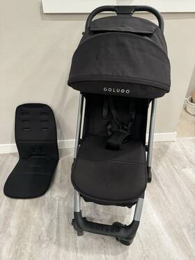 101200 Colugo Blackstroller - Lightweight Compact One Hand Fold Travel Stroller W