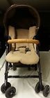 Condition-2 Stroller-lightweight-folding-used Brown Aprica Hoods Good
