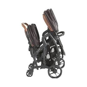 Contours 8117 - Curve Convertible Tandem Double Stroller Black