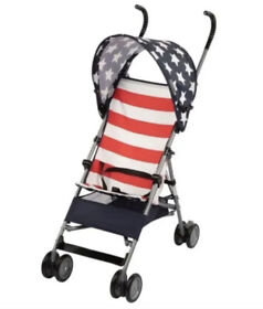 Us165usa Cosco Stars And Stripes Baby Umbrella Stroller With Canopy Basket