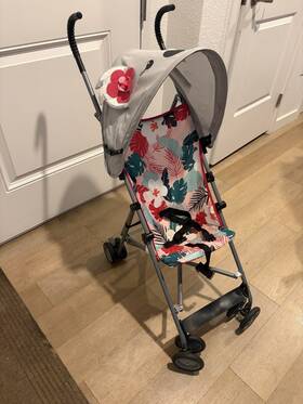 Cosco Us130hgg Kids Umbrella Stroller Folding Canopy Koala Animal Theme Gray Pink