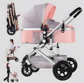 B046gra3121 Costway 2 In 1 Convertible Baby Stroller Lightweight Luxury Buggy Pre-owned