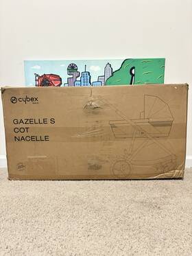 Cybex 012000183393 Gazelle S Cot Baby Bassinet Black New
