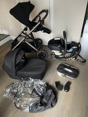 Cybex 058511967554 Gazelle S Taupe Frame Deep Black Stroller