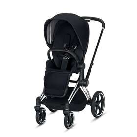 519003537 Cybex Epriam Platinum 3-in-1 Travel System Chrome With Black Details Baby Stroller