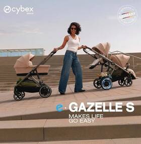 Cybex 520003571 Gazelle S All-in-one Infant To Toddler Convertible Stroller Black Used