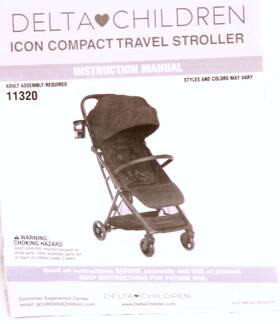 Delta Children 080213155124 New Old Stock Nosdelta Childer Icon Compact Stroller- Folds - Lightweight