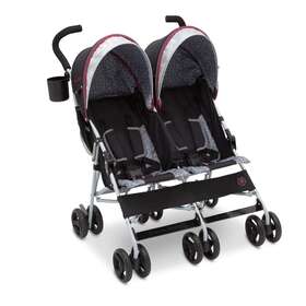 Delta Children 445046924911 Jeep Scout Double Stroller Lunar Burgundy