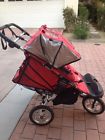 Double City Used Stroller Classic Seat -slightly Standard Jogger Black Red Baby