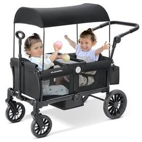 Elemara 840325661964 Wagon Stroller For 2 Kids Premium All-terrain Collapsible Ki Elemara 840325661964 Wagon Stroller For 2 Kids Premium All-terrain Collapsible Ki