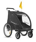 Enclosed Joovy Double Stroller 567 Cocoonx2 Black