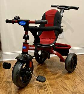 Ty326400bl Enfans 4-in-1 Kids Tricycle Baby Stroller With Adjustable Push Handle &canopy