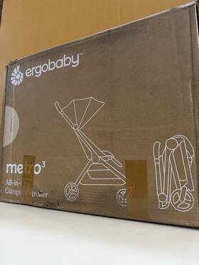 Ergobaby Metro3natbge Metro 3 All In One Compact Baby Stroller - Foldable Lightweight Travel