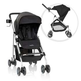 14112422a Evenflo Reversi Lightweight Reversible Stroller Altair Black