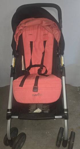 14112424a Evenflo Reversi Lightweight Stroller Celestine Coral New Ships Fast