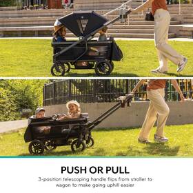 19012483 Evenflo Shyft Rideshare All-terrain Performance Stroller Wagon Sterling Black