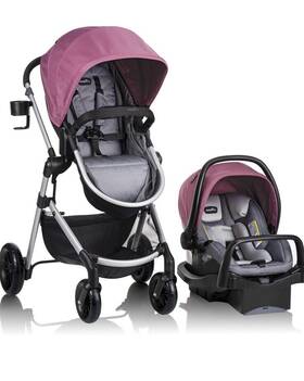 56032217az Evenflo Sist. De Viaje Modular Pivot Con Asiento Autom Vil Y Base
