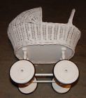 Fart123 Leipold Vintage Leopold White Wicker Doll Carriage Buggy