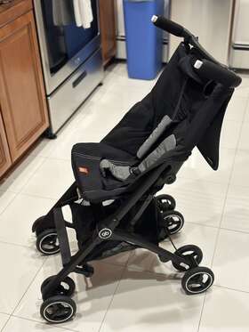 Gb 063486052198 Pockit Lightweight Stroller Monument Black