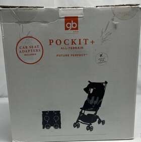 619000531 Gb Pockit All Terrain Compact Lightweight Stroller Canopy Reclining Night Blue