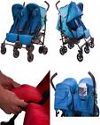 Gg125aqu Guzzie Guss Twice Double Umbrella Stroller Aqua 625893125007