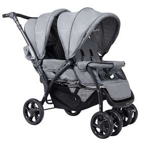 Bb4943gr Giantex Foldable Double Baby Stroller Lightweight Front And Back Seats Pushchair Gray