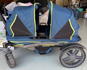 Anthem4 Gladly Family All-terrain 4-seater Wagon Stroller Foldable Blue