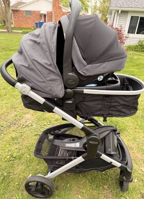 Graco 2173542 Modes Nest Travel System Snugride 35 Lite Elite Gray/black Folding