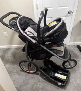 2173821 Graco Car Seaet Jogging Stroller Fast Folding - Gotham Fashion