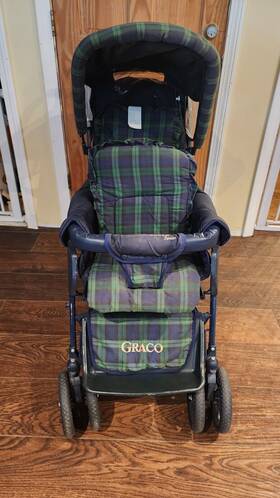 505bw Graco Duo 505b Series Double Stroller With Tandem Seating Basket Locking Wheels