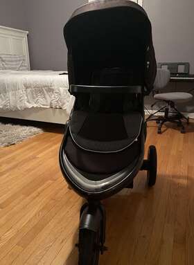 2160262 Graco Childrens Products Fastaction Adjustable Jogger Lx Stroller Redmond Black Removable Seat Pad