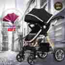 Ha-gd-plbk Hans Alice Luxury Pram Single Seat Baby Stroller Travel System Buggies