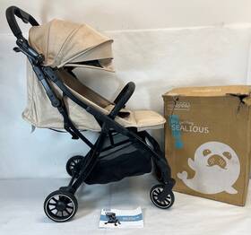 S5506 Harppa Used -harppa Baby Stroller Model Hugglo Khaki -minor Defect