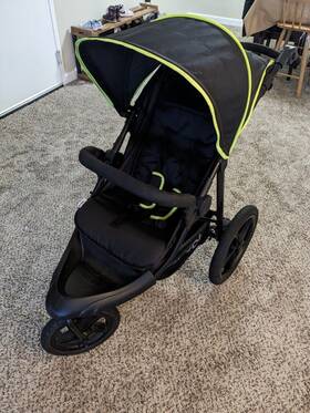 27420 Hauck Tricycle Stroller Inch Runner 2 Compact Foldable Pushchair Black Yellow