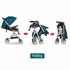 Hhrrfwvrvw General Foldable Lightweight Baby Stroller Adjustable Backrest Double Brakes