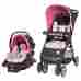 Hn-djg531 Disney Baby Quad Travel System Minnie Stroller Infant Car Seat Stay In Care Base