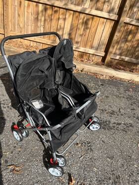 31923-u-b Ingenuity Side By Double Stroller For Infants And Toddlers Black Used