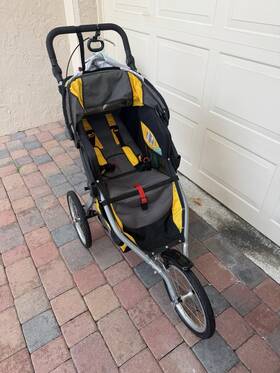 Instep 11-kj018 Single 3-wheel Jogger Stroller Yellow/gray/black