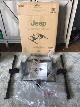 Jeep 080213132866 Wagon Delta Car Seat Adapter With Crossbars 50593-001 Rps Instructions Box