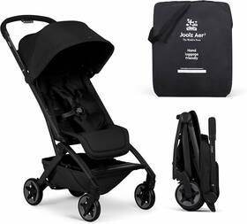 Joolz Aer2 Black Travel Stroller Folding Five-point Harness Basket Single Seat