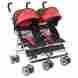 K-0scr1 Kolcraft Cloud Side-by-side Umbrella Stroller In Scarlet By