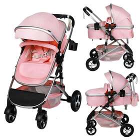 Kk0004dg Kinder King 2-in-1 Convertible Baby Stroller Reversible Bassinet Markie