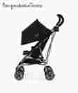 Kuo22-blk1 Ku022-blk1 Baby Stroller Buggy Canopy New Umbrella Travel Storage Basket Cup Holder Black 742572317130