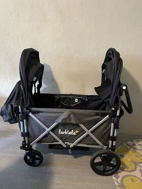 Lk50009 Larktale Caravan Stroller Wagon Complete 2 Seater Baby Kids Toddlers