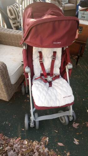 Maclaren 045625002480 Techno Xlr Stroller Burgundy Maroon Red