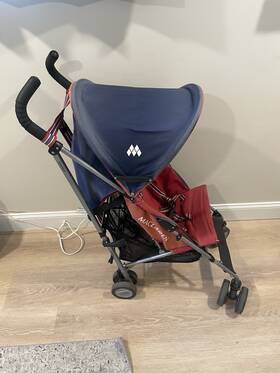Maclaren 688222141598 Umbrella Stroller Lightweight Classic Red And Navy